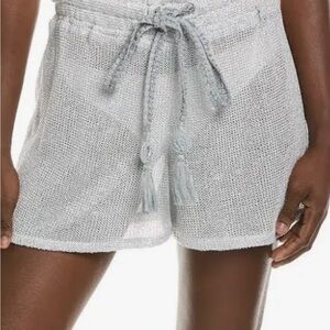 Ramy Brook Silver Knit Shorts